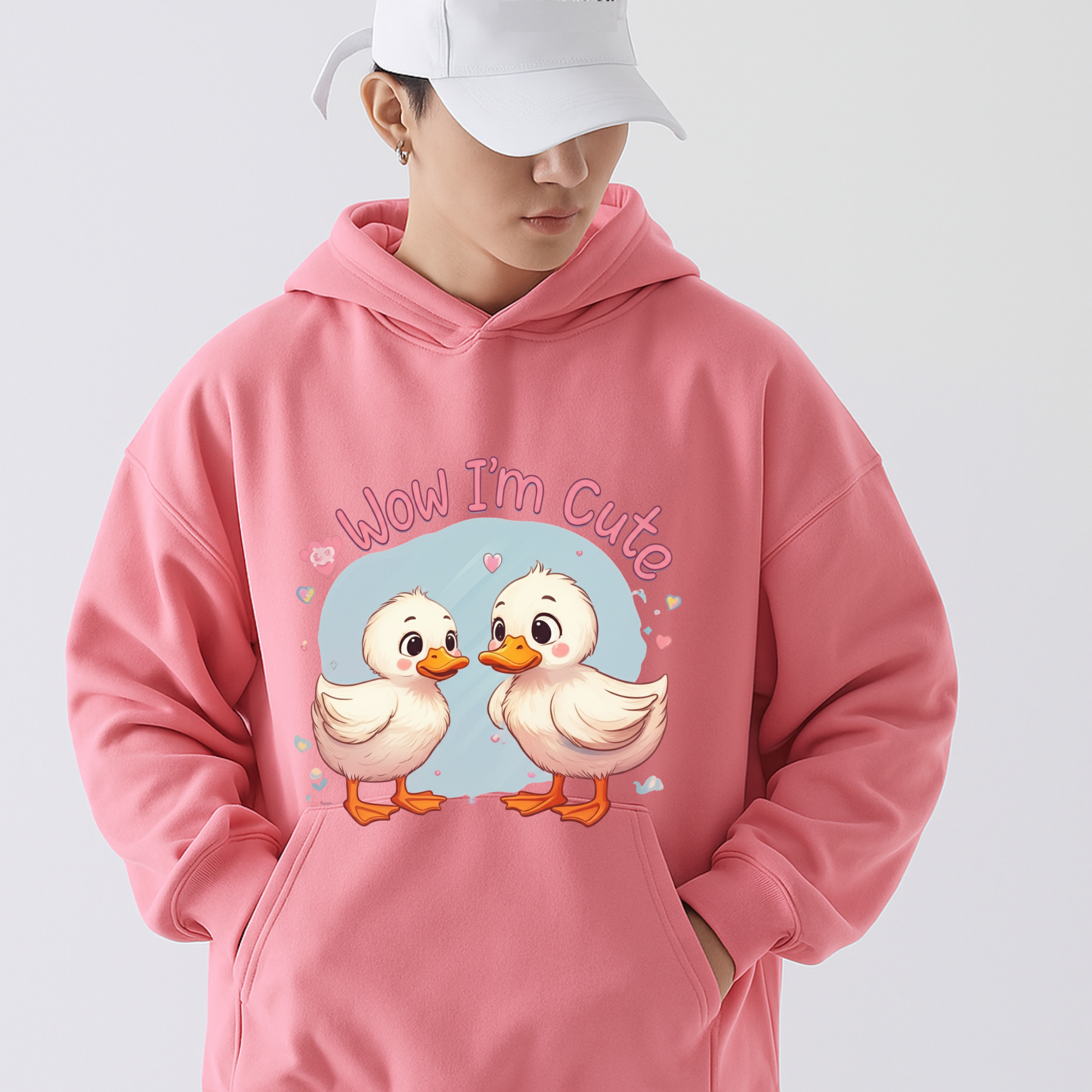 Cute Duck Pair Hoodie