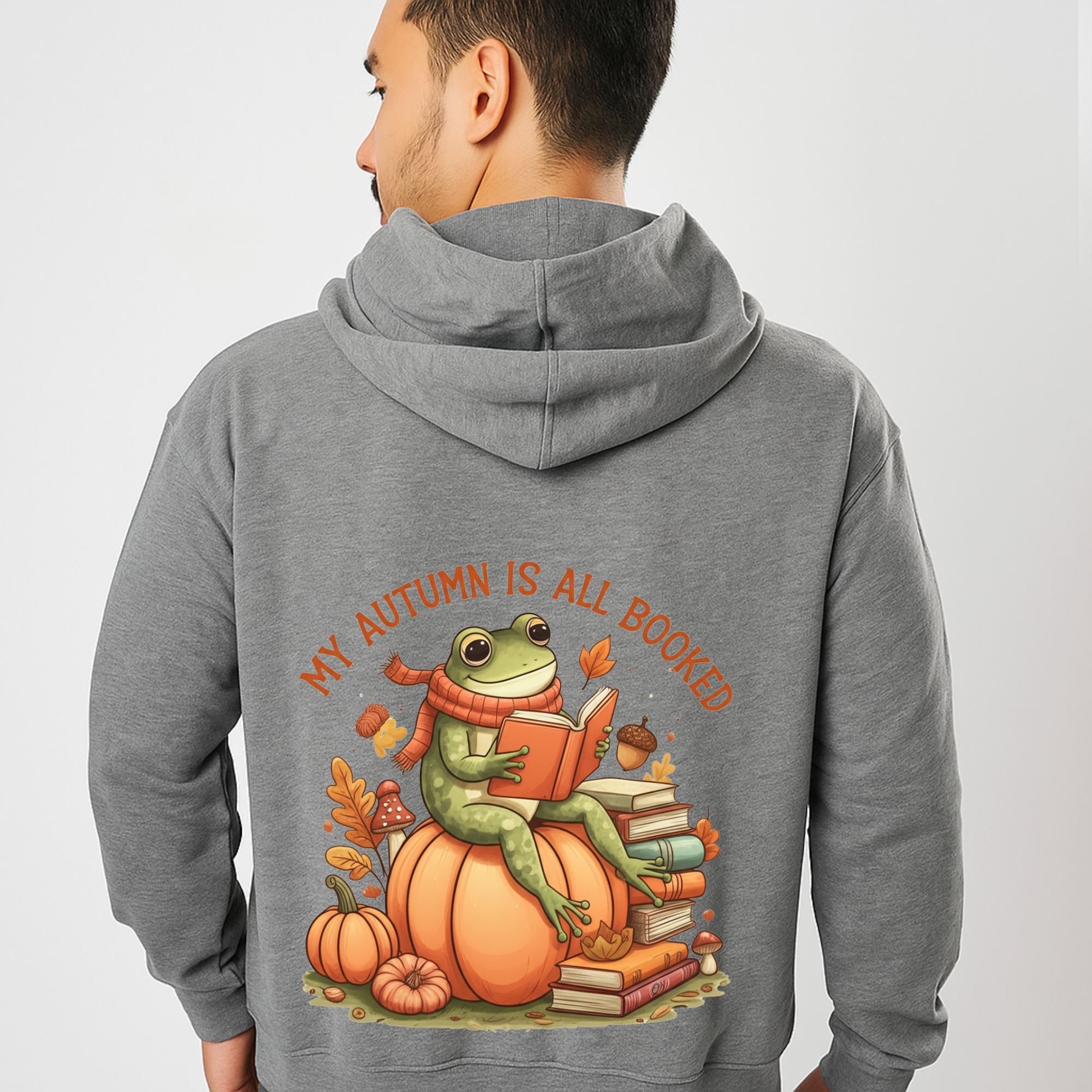 Autumn Reading Frog Hoodie