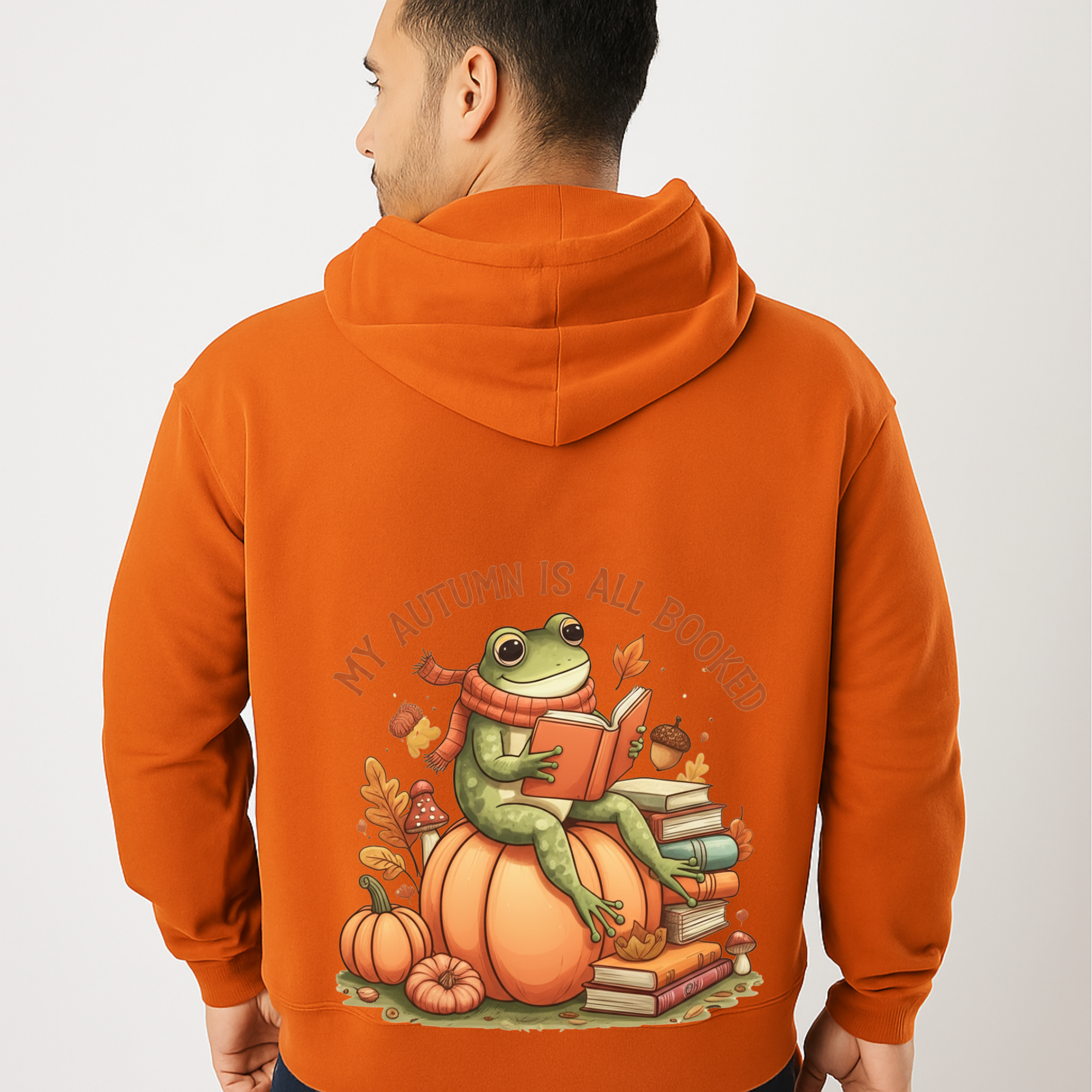 Autumn Reading Frog Hoodie